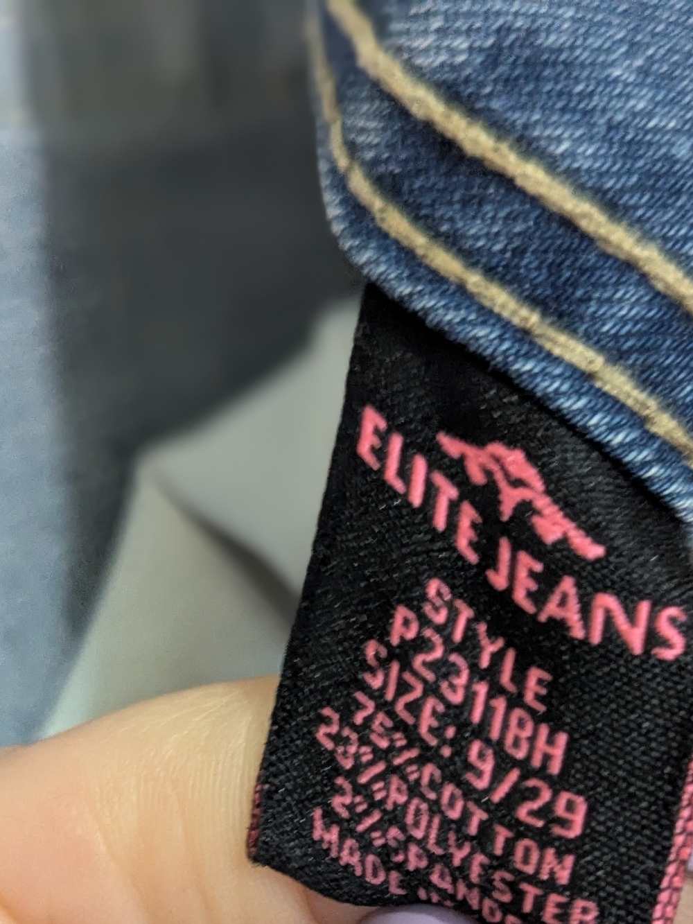 Elite Jeans Cargo Straight Jeans Women Size 9/29 Blue Utility Pocket Mid Rise - Picture 14 of 14
